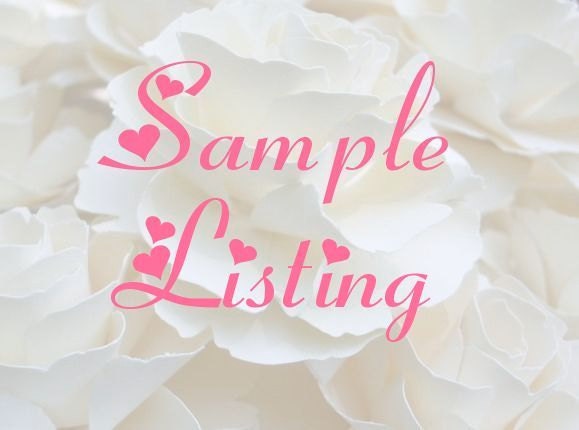 Pick Your Own Sample - 1 small centerpiece of your choice -  Custom Color