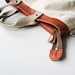 Technical Tote - Organic Canvas and Sienna Brown Leather