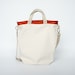 Technical Tote - Organic Canvas and Sienna Brown Leather