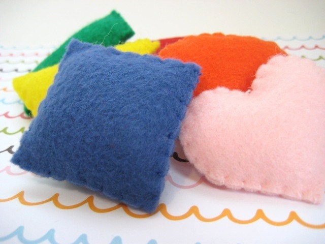 Shapes and Colors Learning Set - Eco Friendly Felt Toys