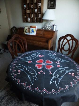 Chalk Fabric Tablecloth