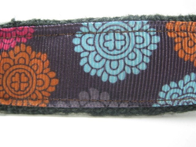 Hemp dog collar - Classic Medallion