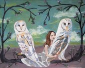 wisdom and folly, original painting