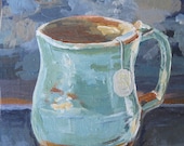 evening tea, original painting