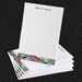 4 x 6 Personalized Nouveau Floral Pattern Post-it Notes - Great Gift