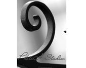 Number 2 - Architectural Alphabet 4 X 6 Black and White Print