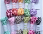 Colorful Bunch Sampler Pack by The Twinery - all 11 colors (15 yards of each color) - 165 yards total