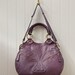 Glorianne overnight travel bag. Handmade real leather. Deep wine burgundy leather.