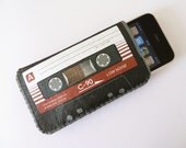 iPhone Case Red Cassette - Fits Smart Phone Cell Phone and iPod Touch