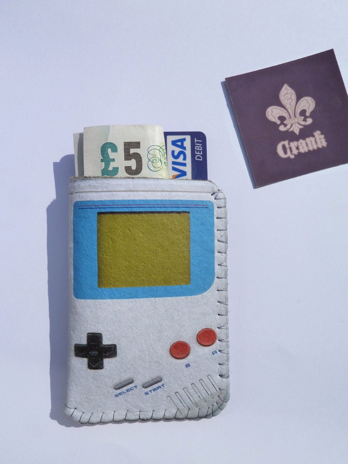 Business Card Holder Retro Portable Game Console - Fits Debit, Credit Cards and Money Wallet