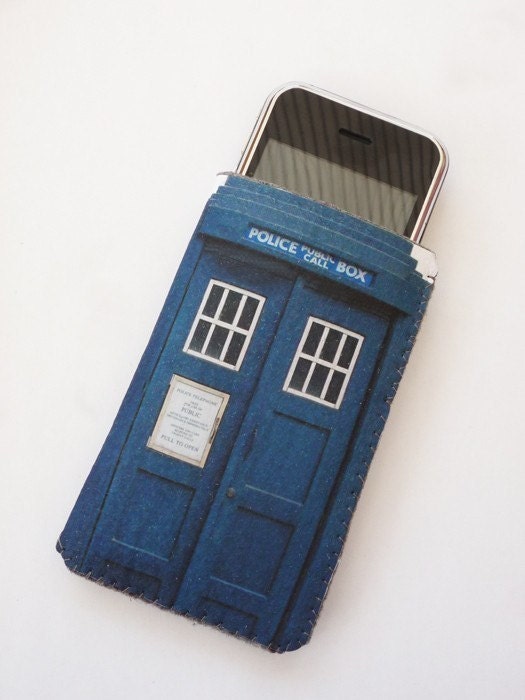 Doctor Who inspired Tardis Police Box iPhone Case