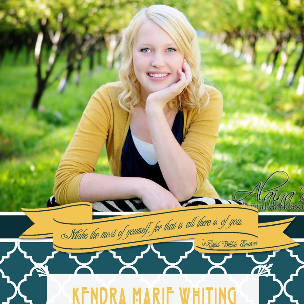 Printable Graduation Announcement, High School or  College Commencement Invitation, Party Invite