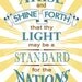 Arise and Shine Forth, 2012 LDS Young Women Scripture Theme Poster, Digital and Printable