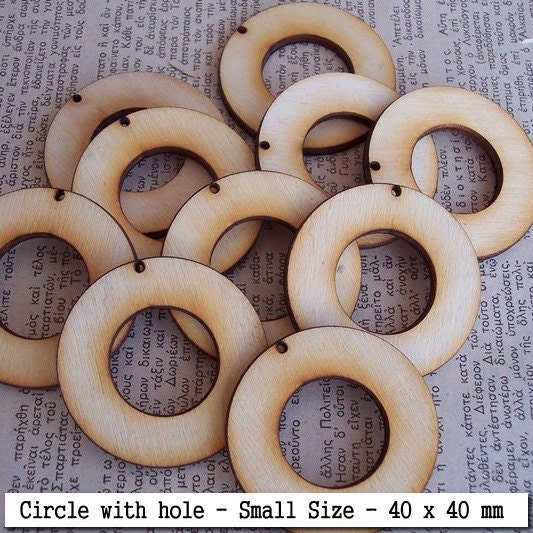 20 Pieces CIRCLE with hole Shape Tile- Small Size