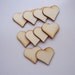 10 pieces Heart - Plywood 3 mm Unfinished - DIY Brouch, Tags, Pendant, Magnet etc