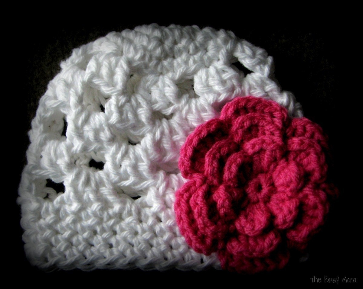 CROCHET PATTERN - Spring Fling Beanie - Quick and Easy - All sizes included from Baby to Adult - PDF 101 - Sell what you Make