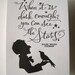 LETTERPRESS ART PRINT- When it is dark enough, you can see the stars. Ralph Waldo Emerson
