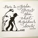 LETTERPRESS ART PRINT- More in a garden grows than what the gardener sows. Spanish Proverb