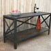 Handmade scrap metal and wood industrial style table, console, liquor table