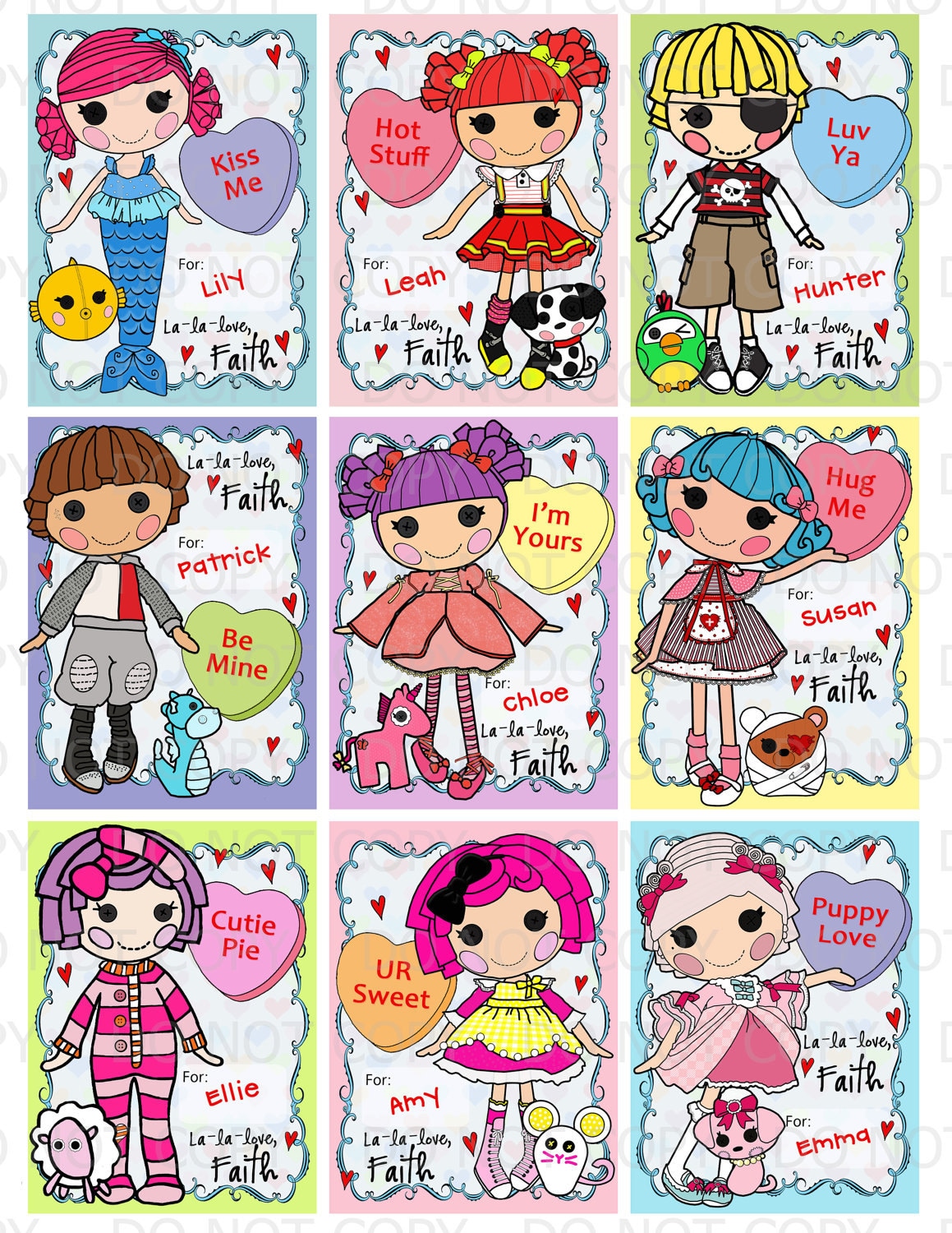 Button Valentine Card