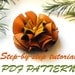 Leather flower pattern. Aster flower tutorial. Orange leather flower PDF tutorial
