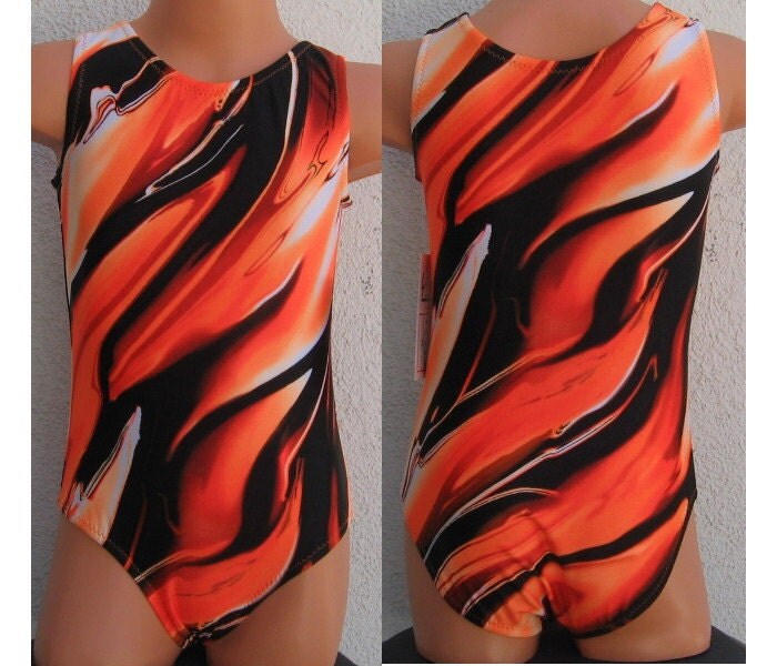 Orange Gymnastics Leotards