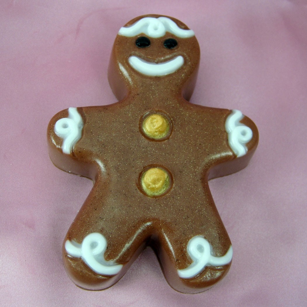 CAN'T CATCH Me - GINGERBREAD Dude Soap - Big 5 oz - Calorie Free - Vegan