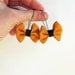 Soft Orange - Bow Earrings
