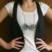 Checkers Bow Tie Necklace