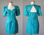 dress / party /  open back / vintage / Malachite Song