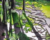 Gone Camping series Fine Art Giclee Print - 'Tower Trail'  8 x 10