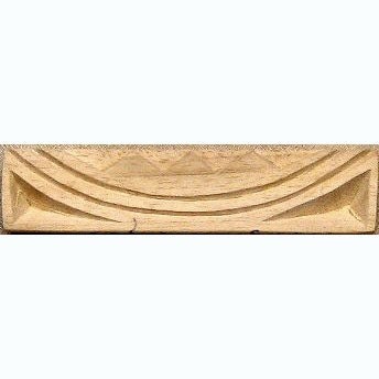 Oshiwa Carved Wood Printing Stamp, African Design, 4''x 1'', Item 48-10-3