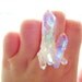 Stardust Ring -- Angel Aura Quartz -- Adjustable