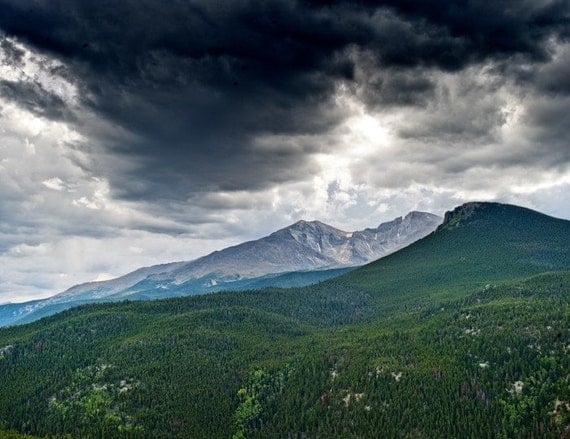 Rocky Mountain National Park, Colorado, Longs Peak - 11x14 inch Photographic Print by Brendan Reals