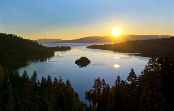 Lake Tahoe Sunrise, California - 11x14 inch Photographic Print by Brendan Reals