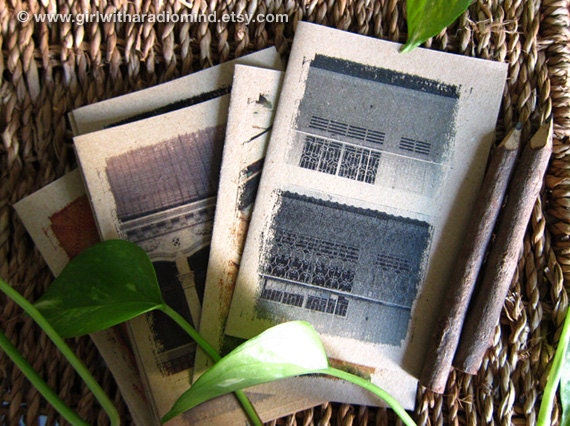 10. Mini Notebook Pocket Travel Size - By the balcony, I will sing to you - Draw down your thoughts here -