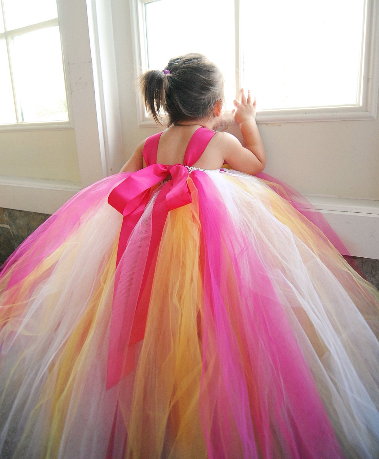 Pink Lemonade Flower Girl Tutu Dress