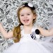 Black and White Memories Flower Girl Tutu Dress