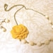 SALE Yellow Necklace Yellow Jewelry Flower Necklace Mustard Yellow Bridesmaid Jewelry Bridesmaid Necklace Rustic Wedding Jewelry