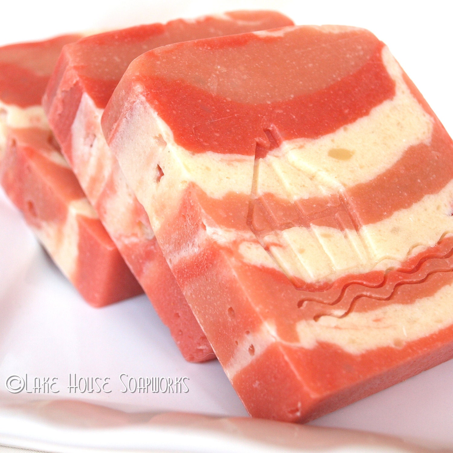 Bacon Cold Process Soap with Cocoa Butter and Avocado Oil - Vegan - Great Man Gift