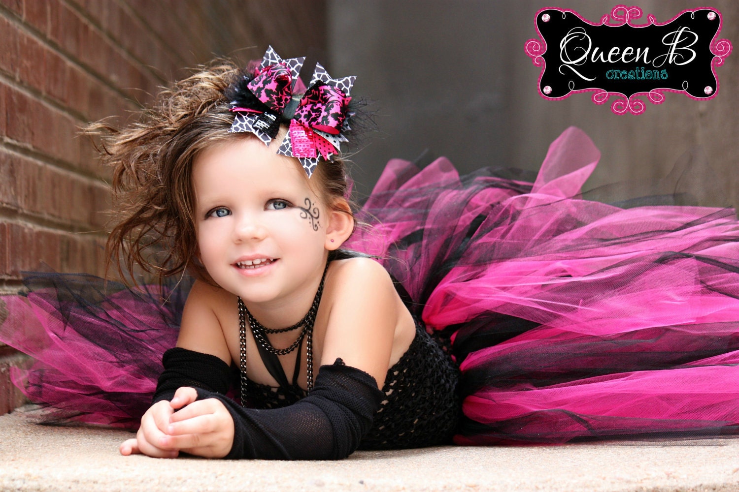 The Punk Diva- Punk Rock Inspired Tutu Dress (Sizes Newborn or 0-3 Months)