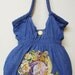 PRICE Plunge 75% Off Denim Handbag Fantasy Fabric Applique  CustomDesigns with Diamond Embellishments
