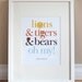8.5 x 11 Typographic Art Print