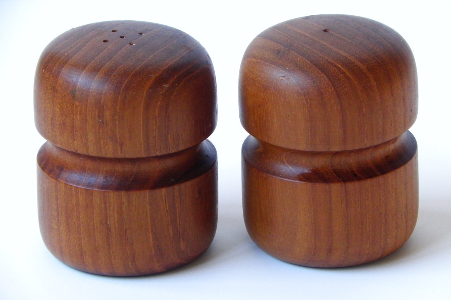 Mid Century Modern Danish Teak Salt and Pepper Shakers Etsy by EdibleComplex