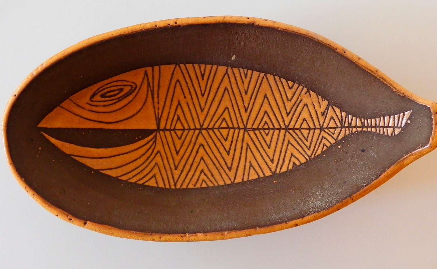 Mid Century Modern Hawaiian Vintage Souvenir Console Bowl Mod Fish on Etsy by EdibleComplex