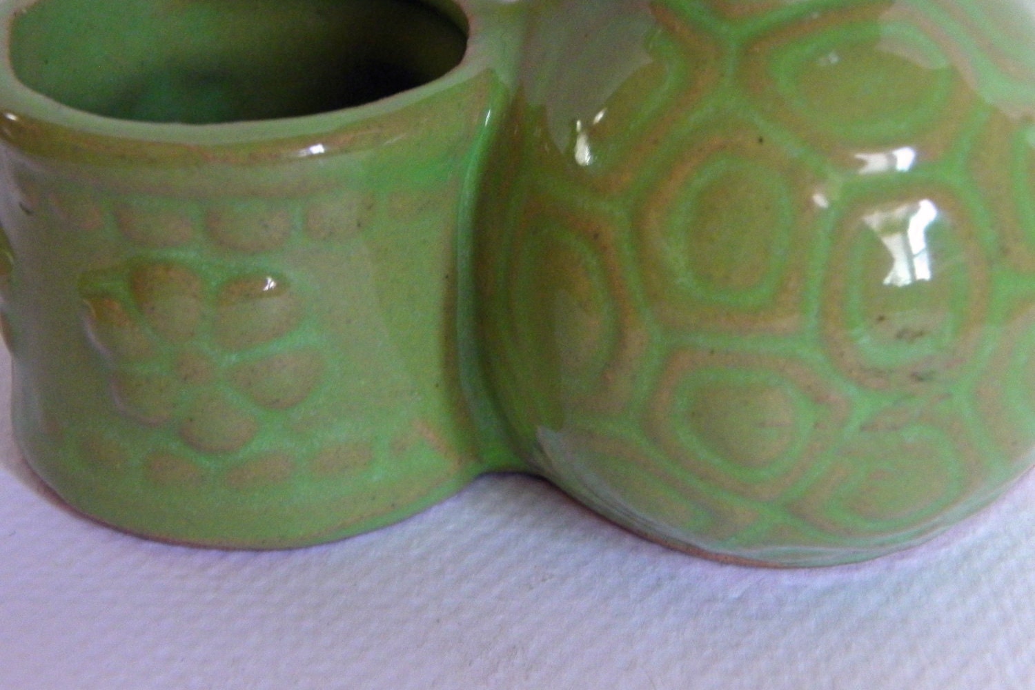 Vintage Ceramic Turtle Desktop Container Planter on Etsy by EdibleComplex