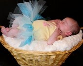 New Born Baby Tutu 0 - 6 Months Baby Tutu Photo Prop Tutu Bits of Blues and White Tutu with Princess Sparkle Cuteness EtsyKids Team