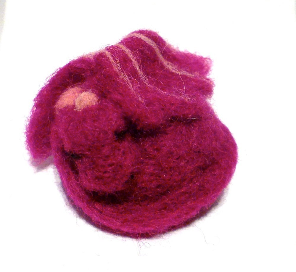 Purple Prussian Dragon - needlefelted sculpture of a sleeping dragon in pure woolmythological beast collectible soft sculpture