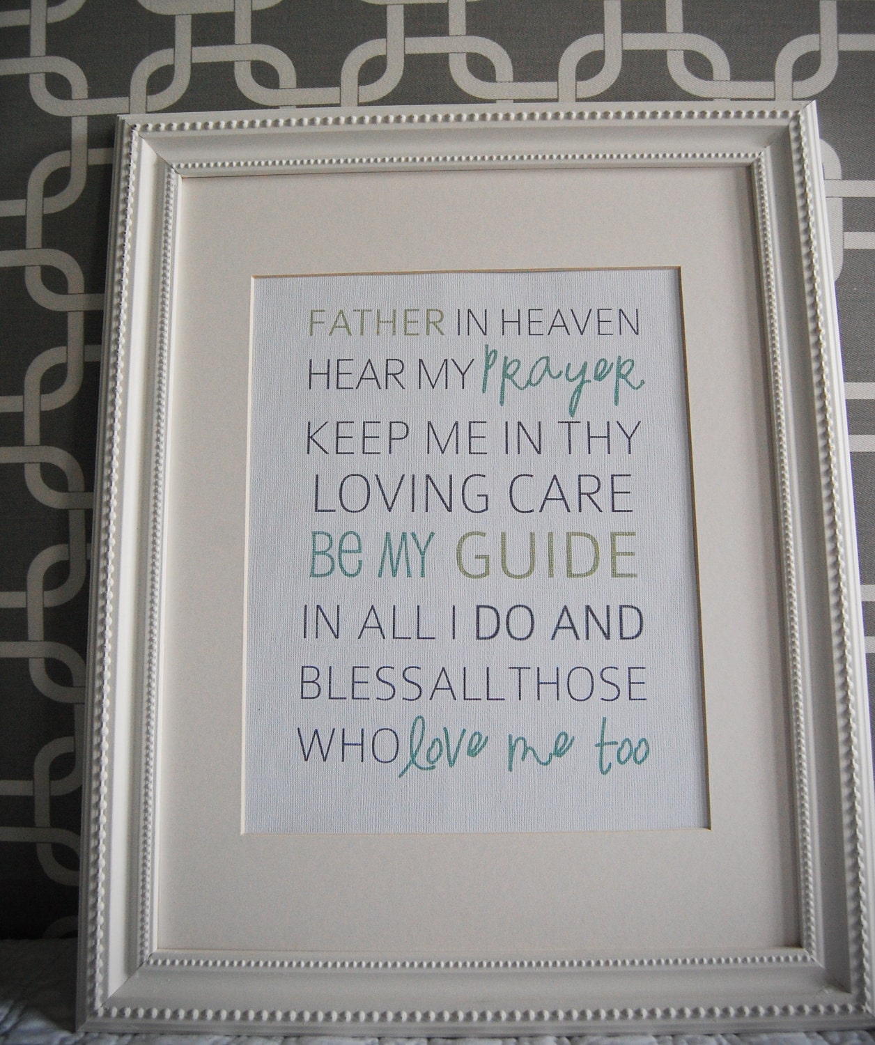 8x10 print bedtime prayer father in heaven hear my prayer