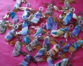 Fused glass angels, adorable hand painted little angels